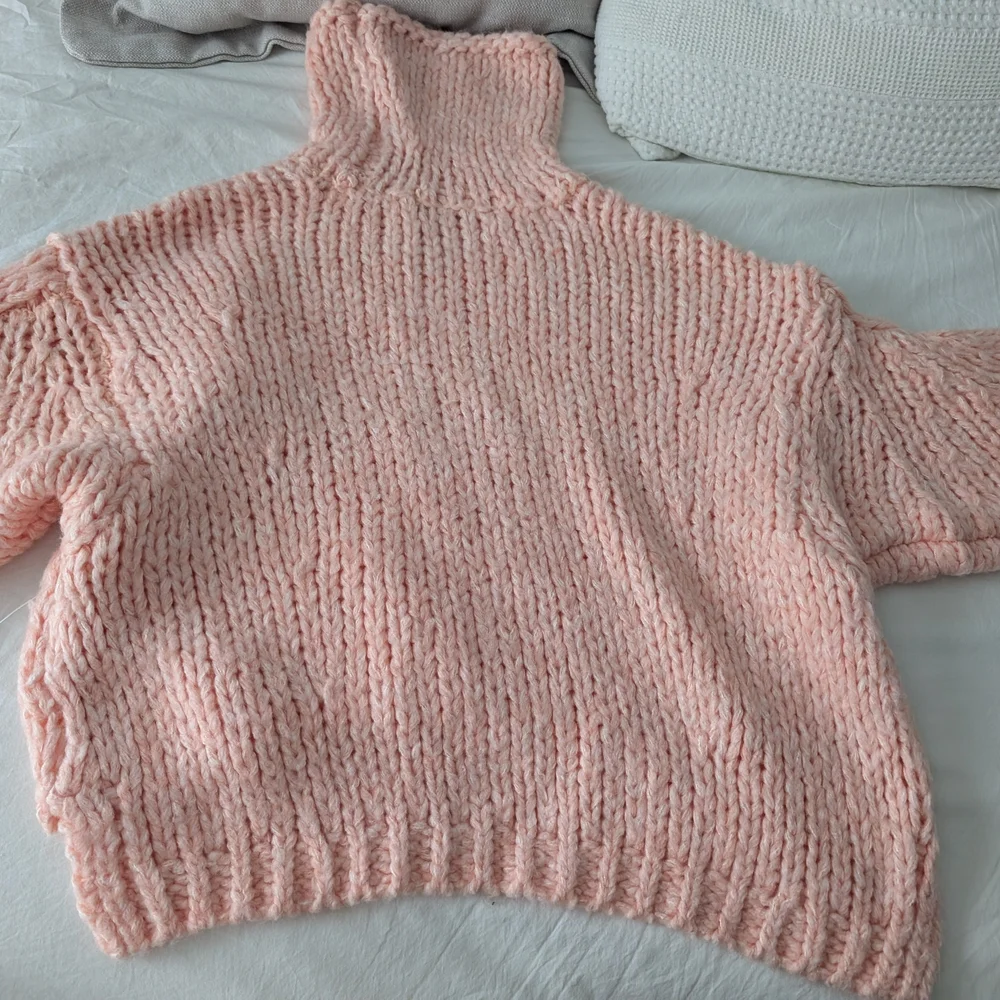 Cozy Peach Anthropologie Knit Sweater - Picture 2 of 5
